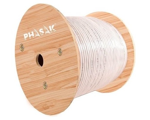 Bobina de cable PHASAK S/FTP Cat. 6A Solido CU 23AWG